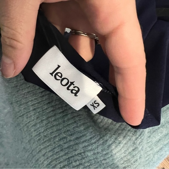 NWT Leota A-Line T-Shirt Dress In Classic Navy Dress - Picture 11 of 12